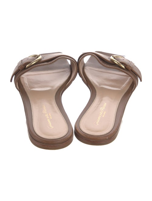 Gianvito Rossi Leather Slides