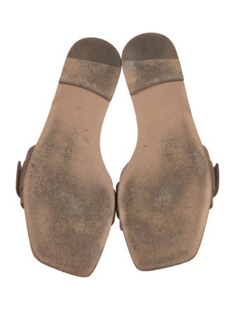 Gianvito Rossi Leather Slides