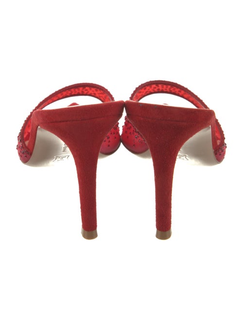 Gianvito Rossi Mesh Crystal Embellishments Slides