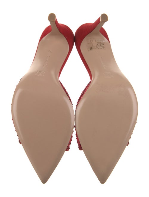 Gianvito Rossi Mesh Crystal Embellishments Slides