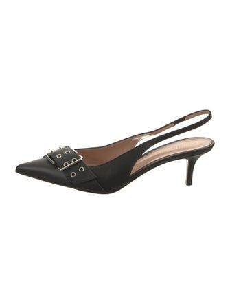 Gianvito Rossi Leather Slingback Sandals