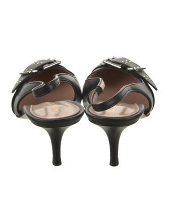 Gianvito Rossi Leather Slingback Sandals