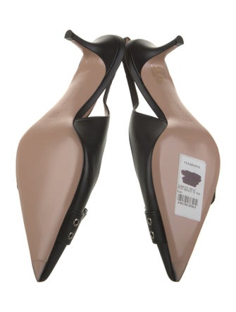 Gianvito Rossi Leather Slingback Sandals