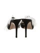 Gianvito Rossi Feather Trim Slides