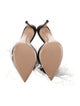 Gianvito Rossi Feather Trim Slides