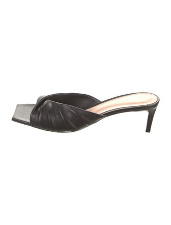 Gianvito Rossi Leather Slides