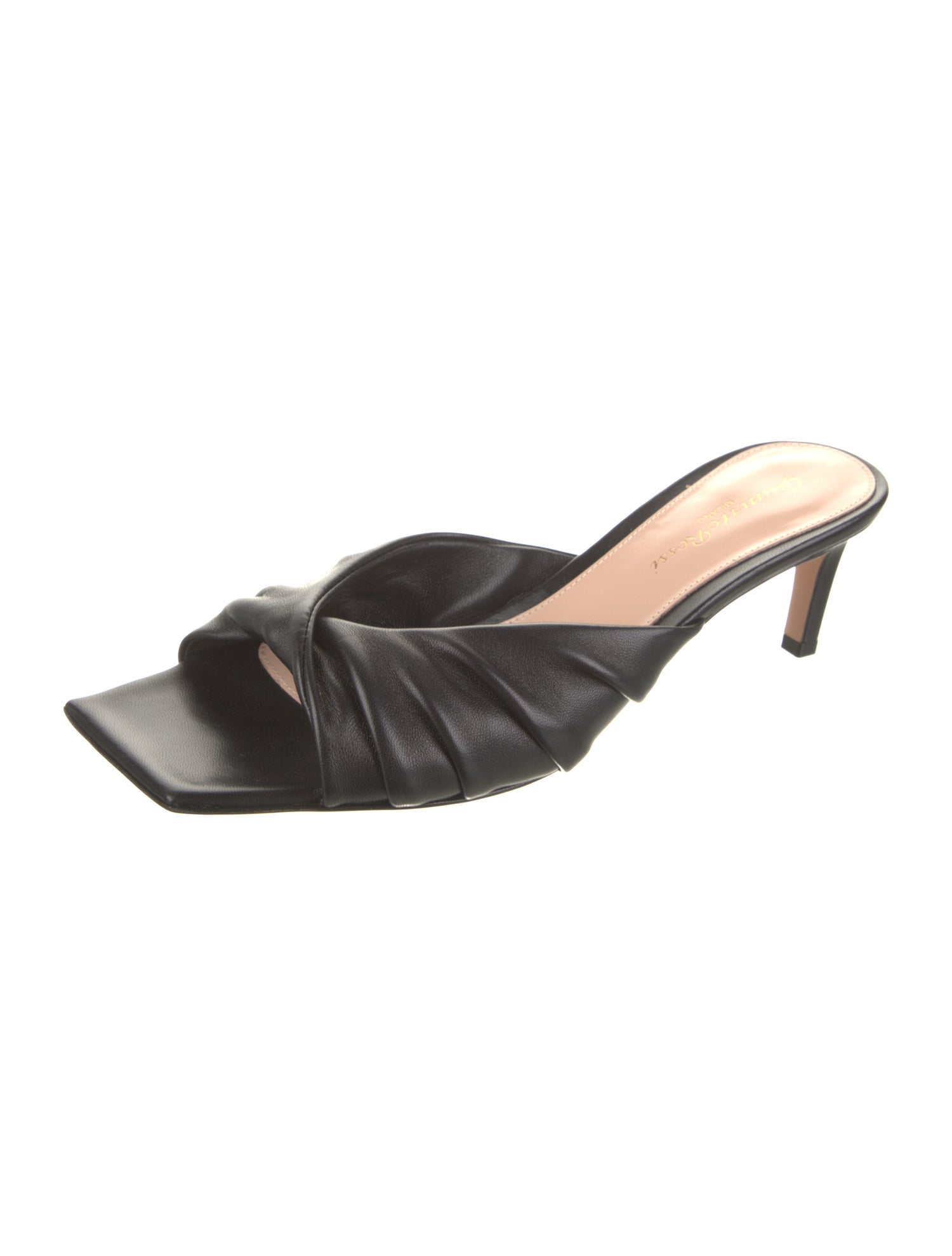 Gianvito Rossi Leather Slides