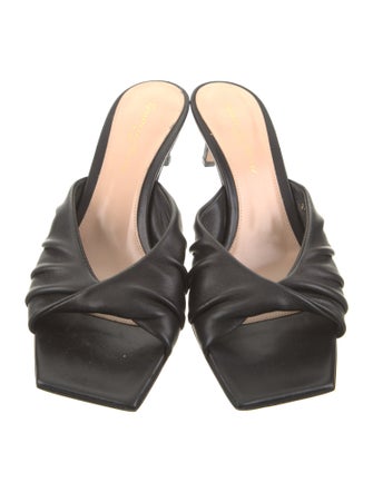 Gianvito Rossi Leather Slides