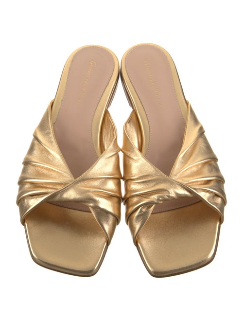 Gianvito Rossi Leather Slides