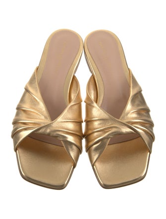 Gianvito Rossi Leather Slides