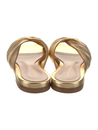 Gianvito Rossi Leather Slides