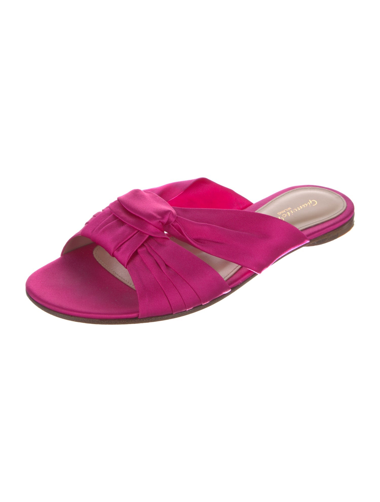 Gianvito Rossi Satin Slides