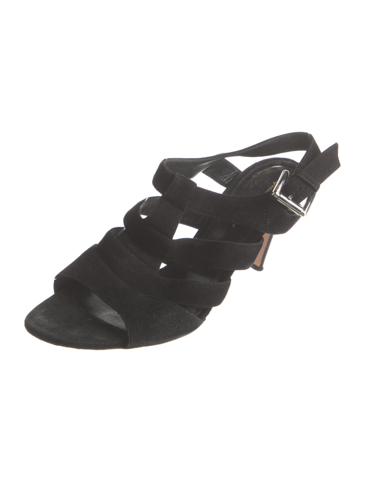 Gianvito Rossi Suede Slingback Sandals