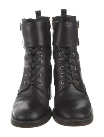 Gianvito Rossi Leather Combat Boots