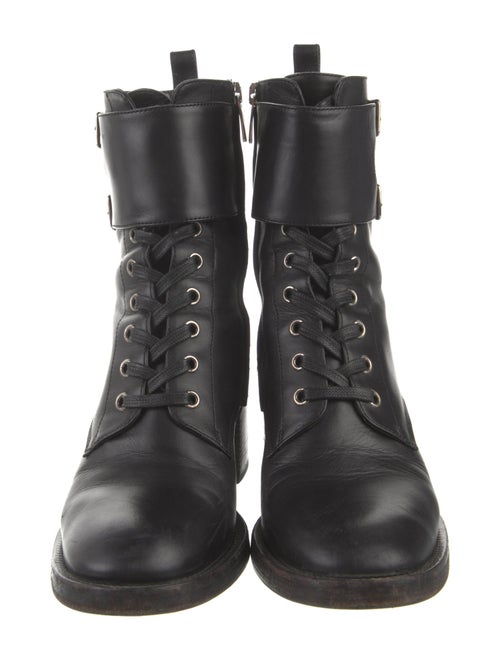 Gianvito Rossi Leather Combat Boots