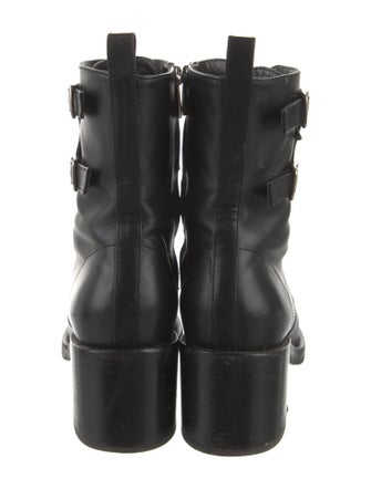 Gianvito Rossi Leather Combat Boots
