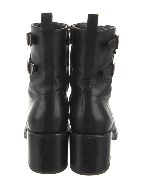 Gianvito Rossi Leather Combat Boots