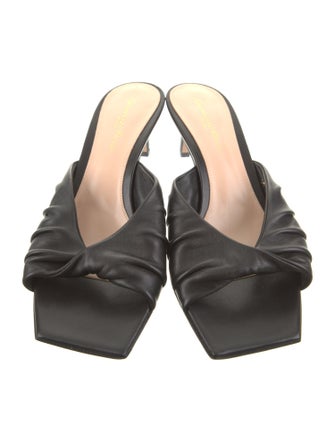 Gianvito Rossi Leather Slides