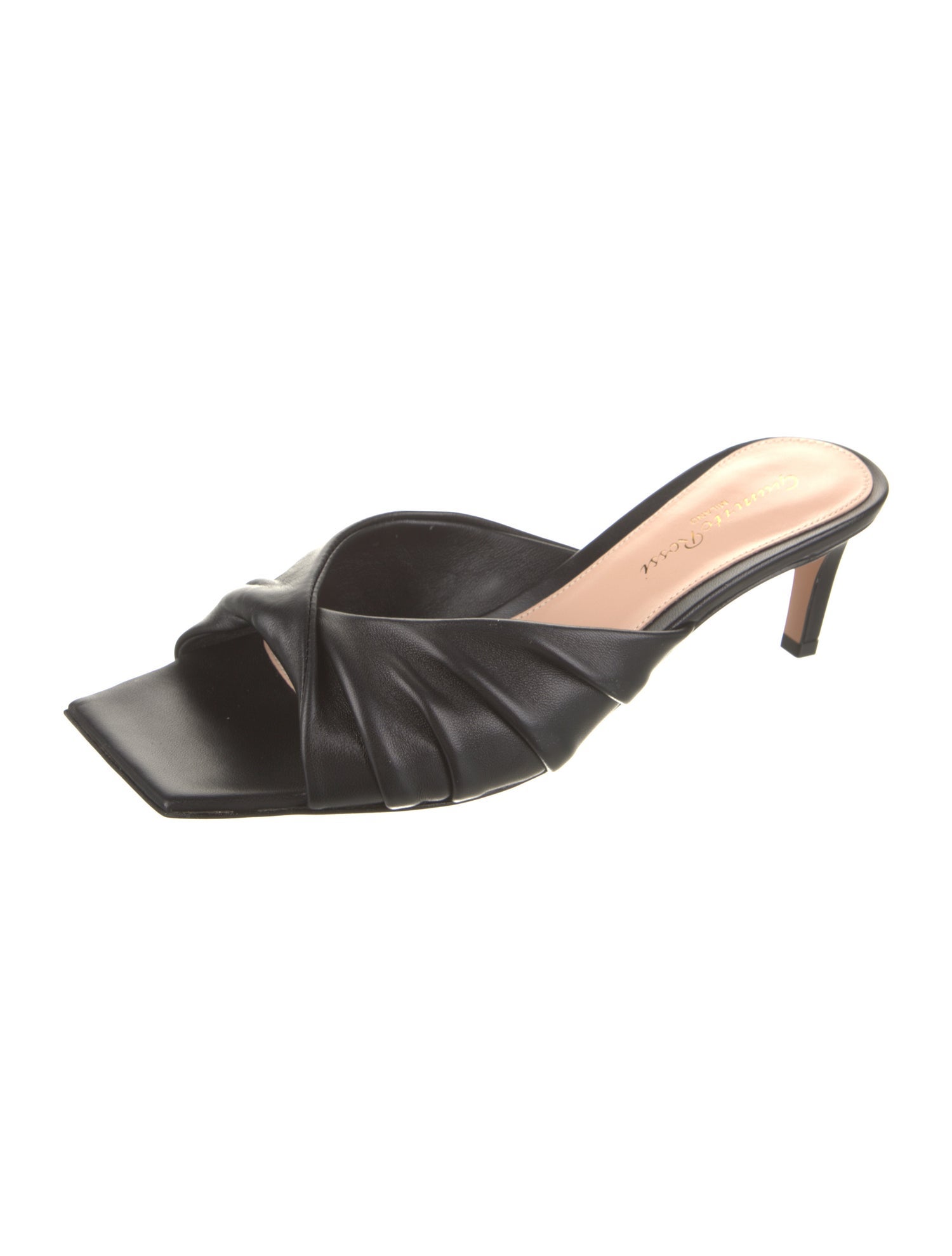 Gianvito Rossi Leather Slides