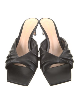 Gianvito Rossi Leather Slides