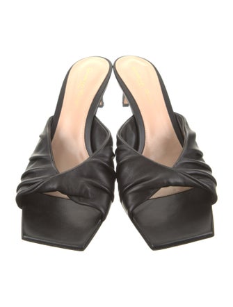 Gianvito Rossi Leather Slides