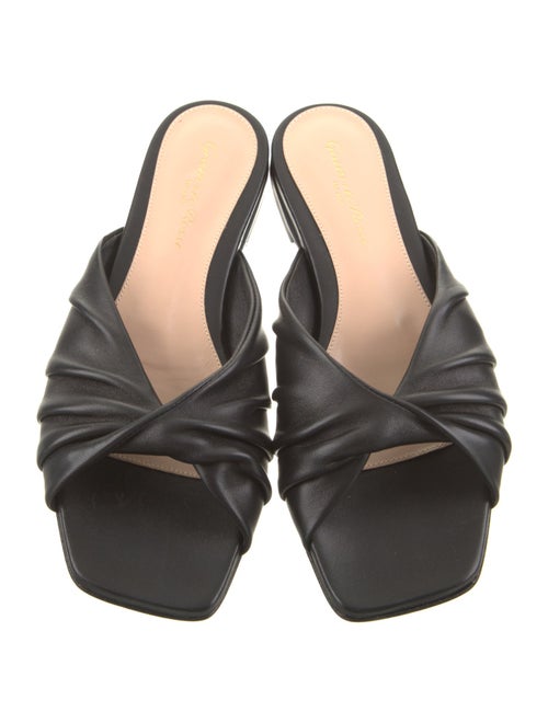 Gianvito Rossi Leather Slides
