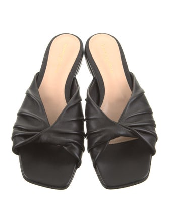 Gianvito Rossi Leather Slides