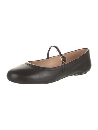 Gianvito Rossi Leather Mary Jane Flats
