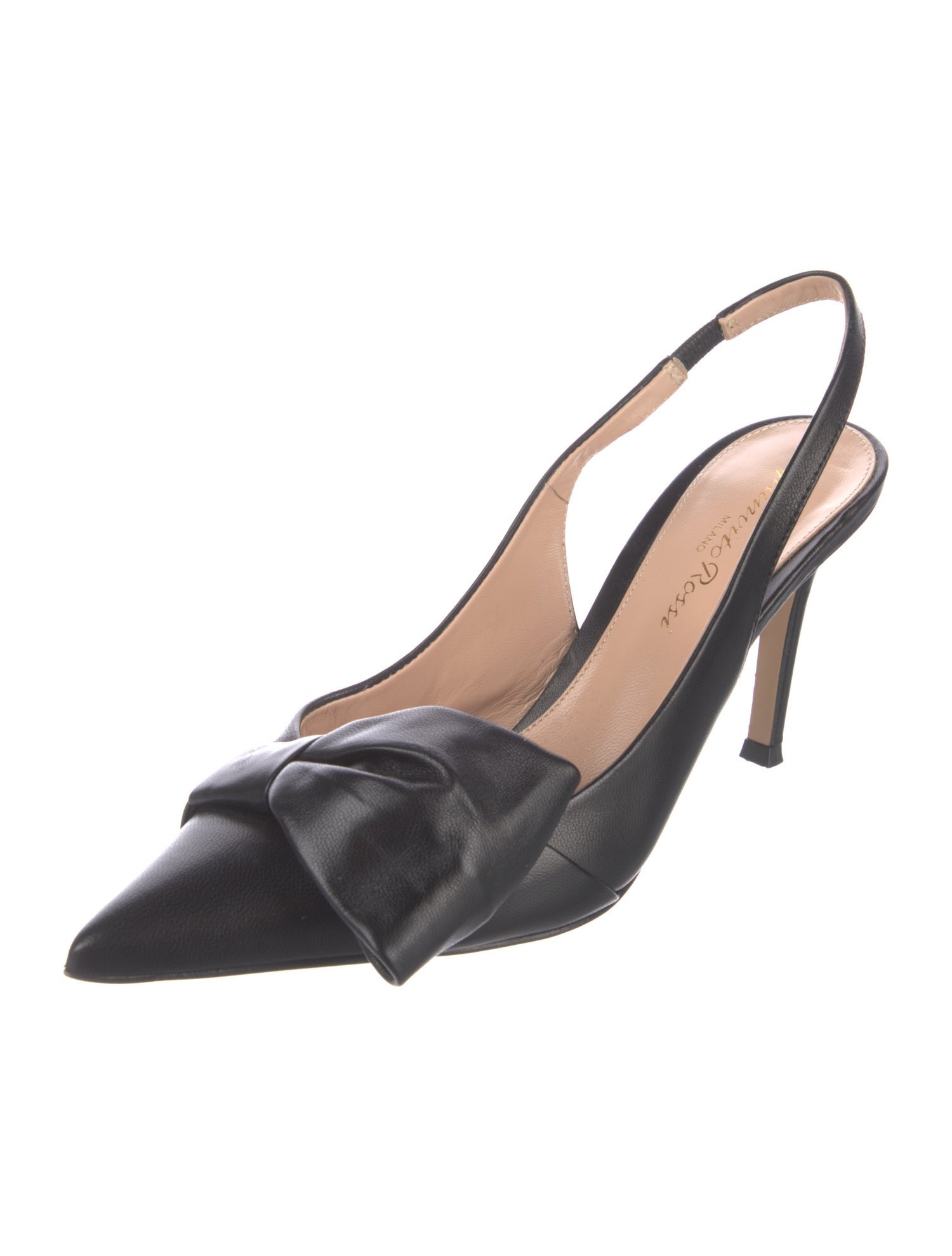 Gianvito Rossi Leather Slingback Pumps