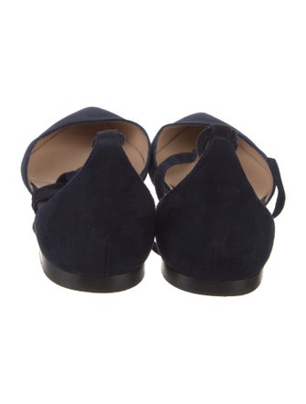 Gianvito Rossi Suede D'Orsay Flats