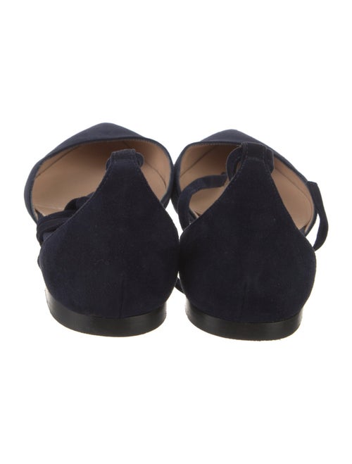 Gianvito Rossi Suede D'Orsay Flats