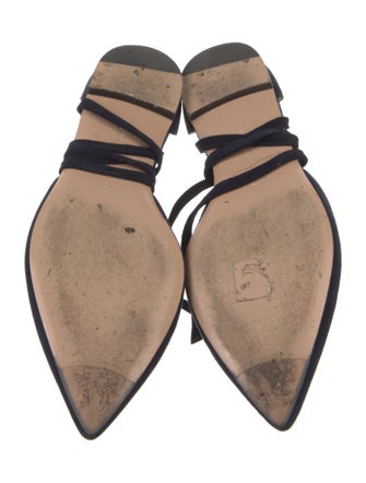 Gianvito Rossi Suede D'Orsay Flats