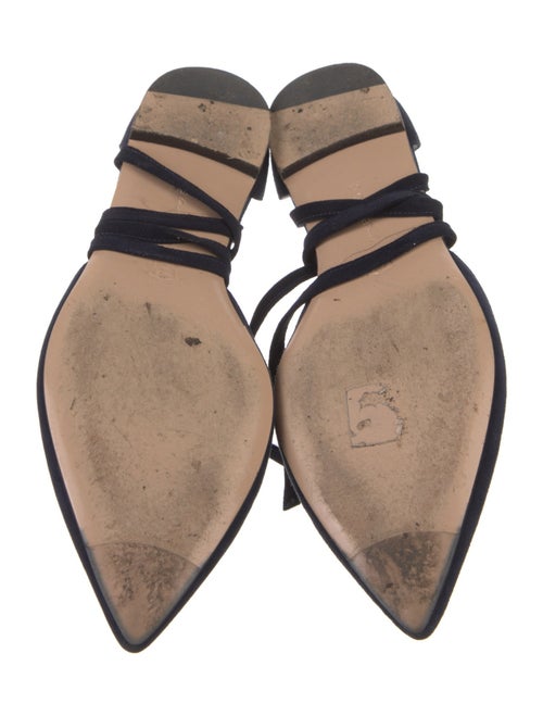 Gianvito Rossi Suede D'Orsay Flats