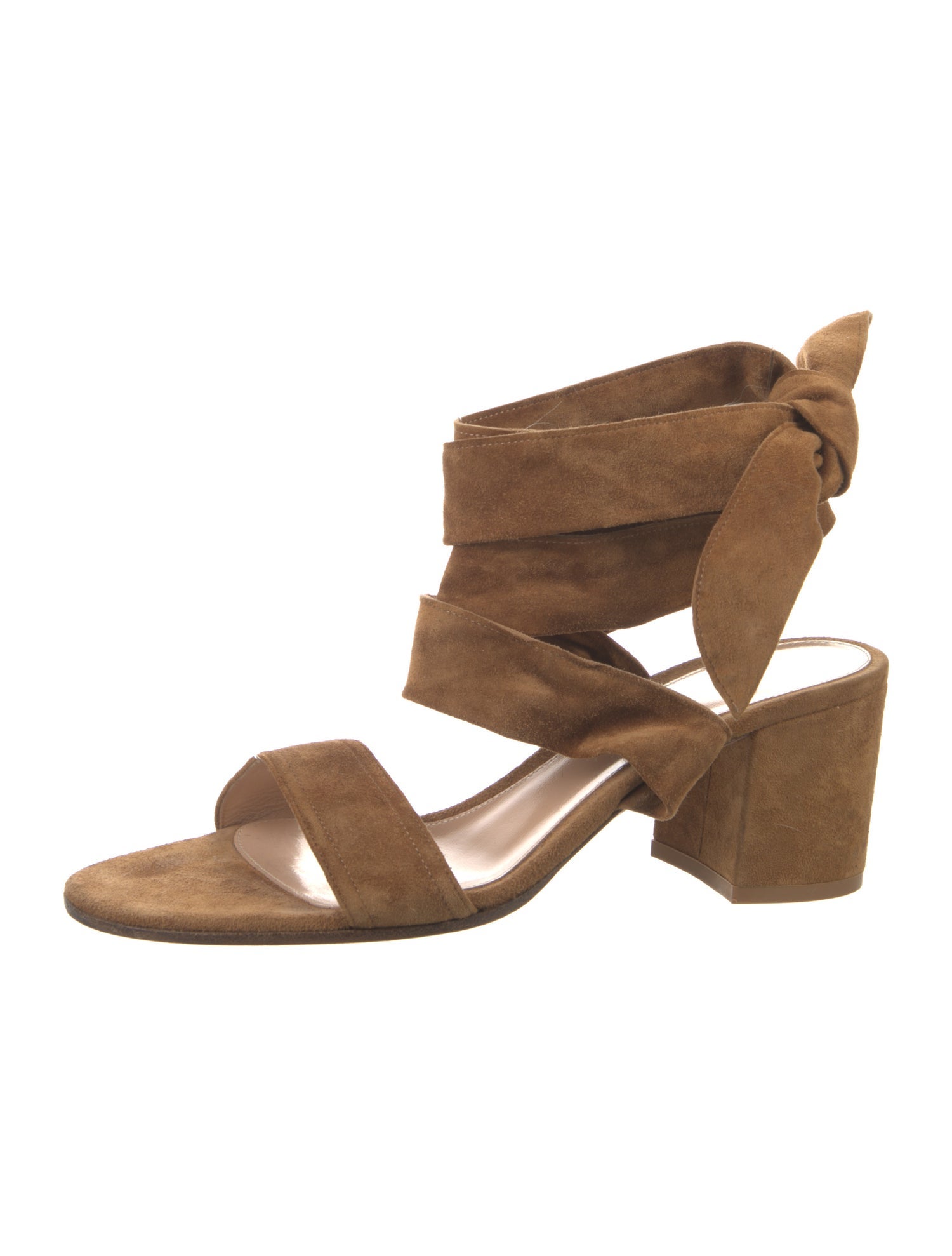 Gianvito Rossi Suede Slingback Sandals