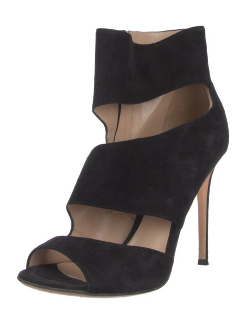 Gianvito Rossi Suede Cutout Accent Sandals