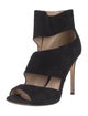 Gianvito Rossi Suede Cutout Accent Sandals