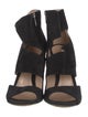 Gianvito Rossi Suede Cutout Accent Sandals