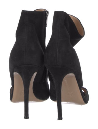 Gianvito Rossi Suede Cutout Accent Sandals