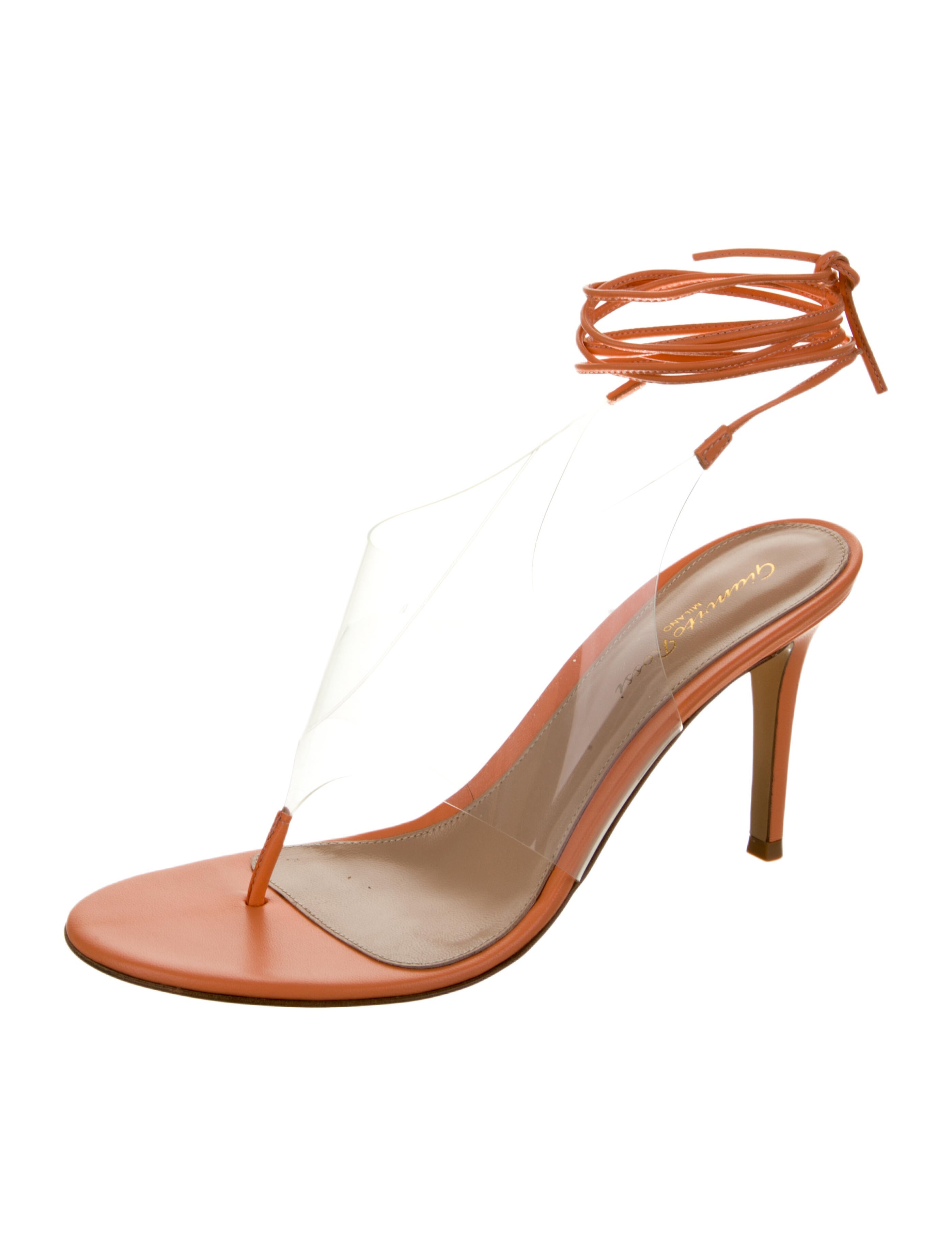 Gianvito Rossi PVC Slingback Sandals