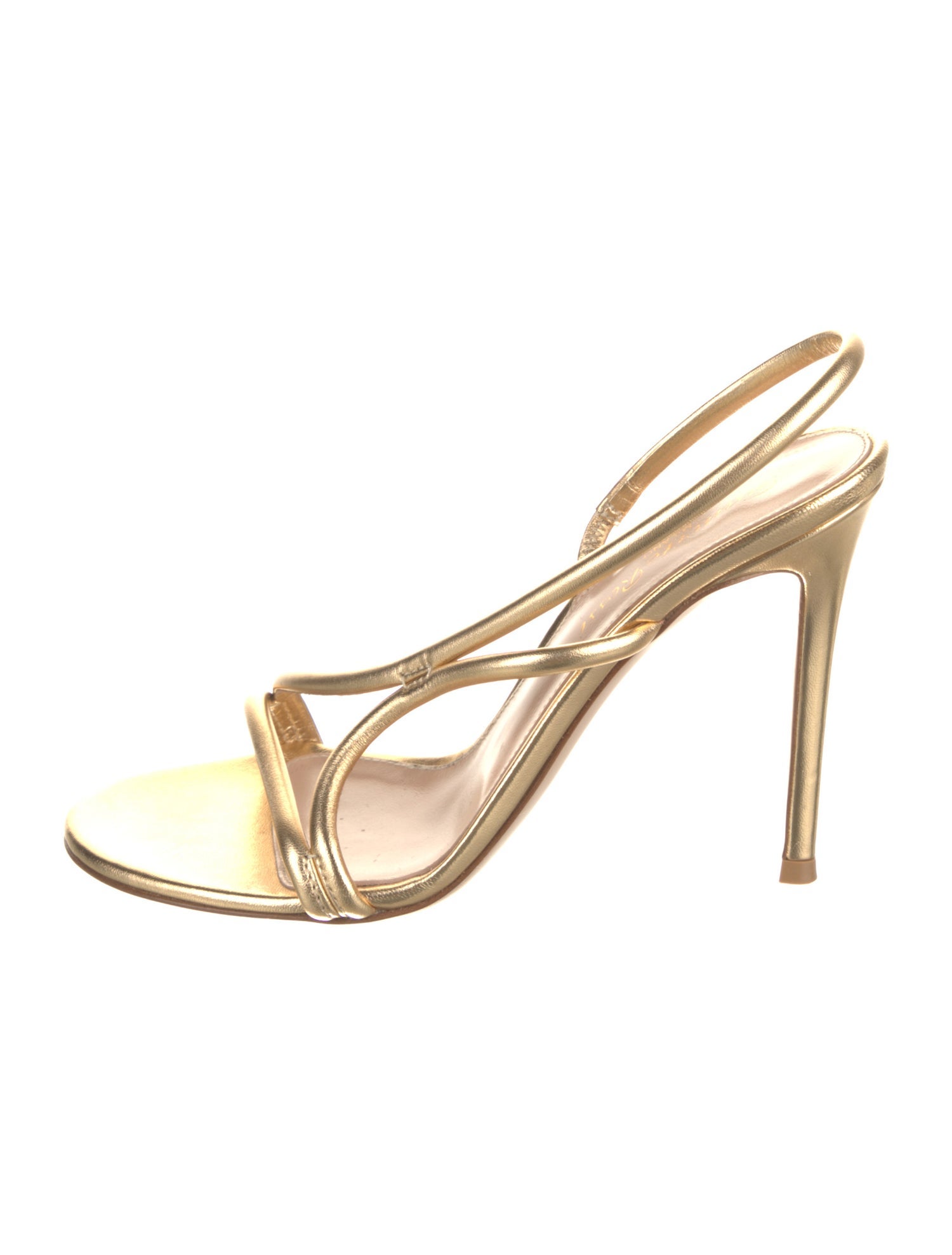 Gianvito Rossi Leather Slingback Sandals