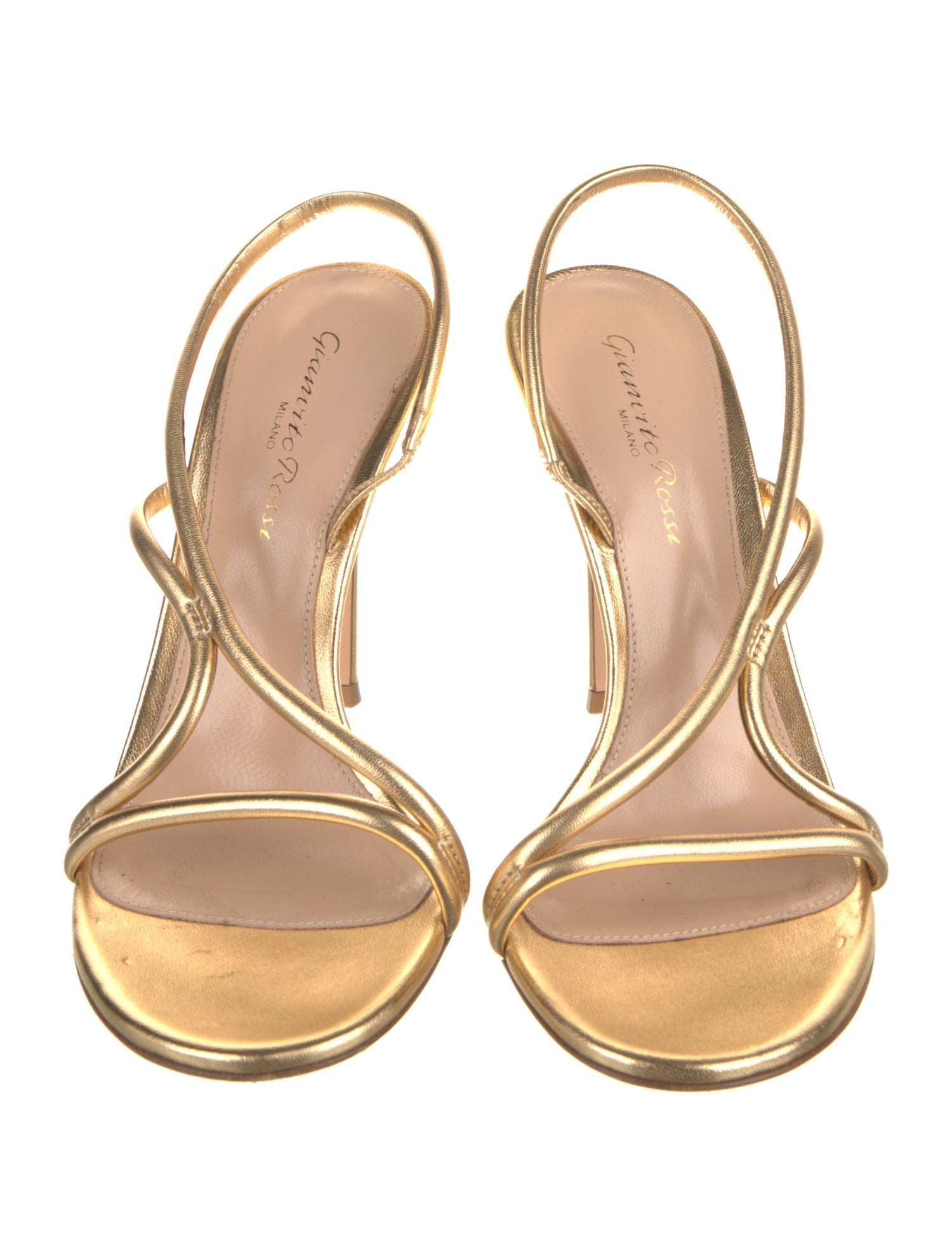 Gianvito Rossi Leather Slingback Sandals