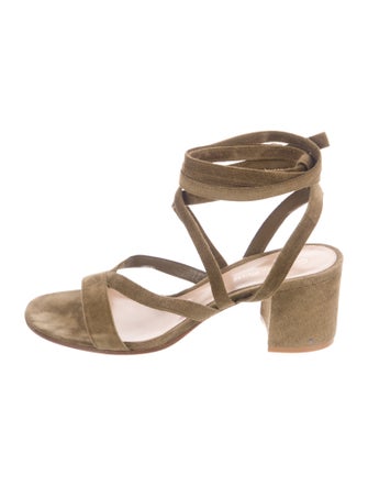 Gianvito Rossi Suede Gladiator Sandals