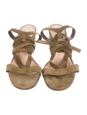 Gianvito Rossi Suede Gladiator Sandals