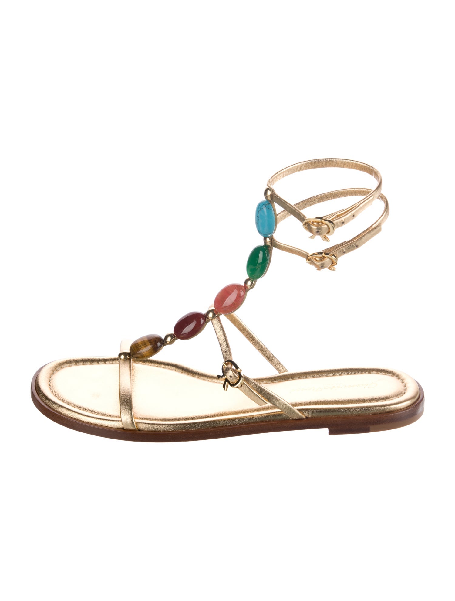 Gianvito Rossi Leather Gladiator Sandals