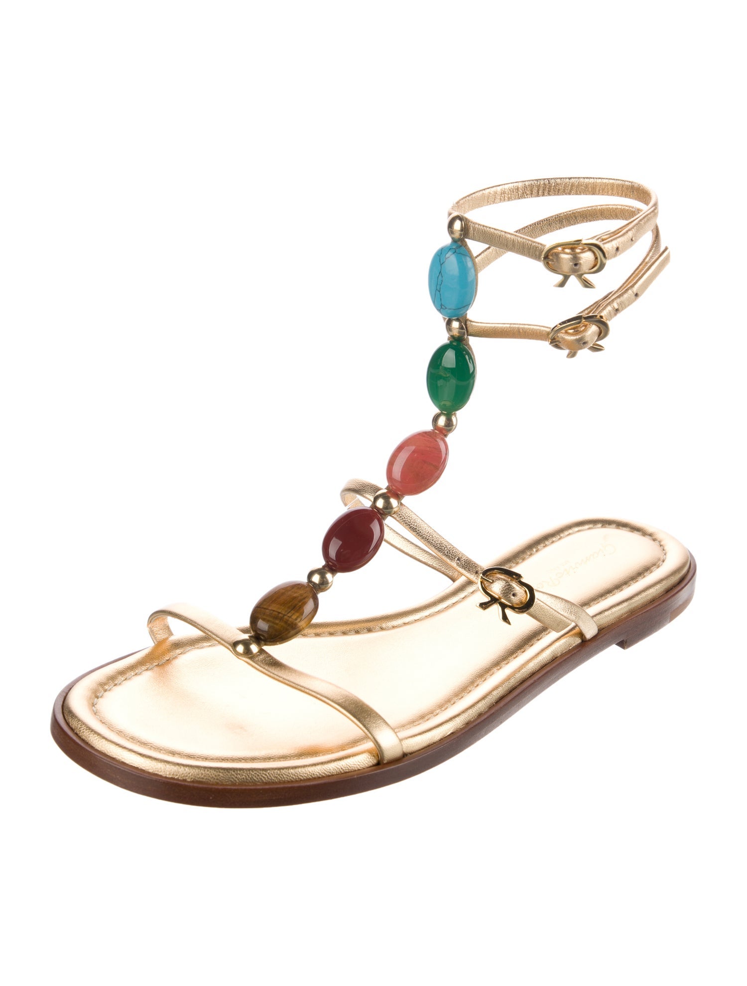 Gianvito Rossi Leather Gladiator Sandals