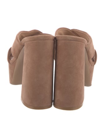 Gianvito Rossi Suede Slides