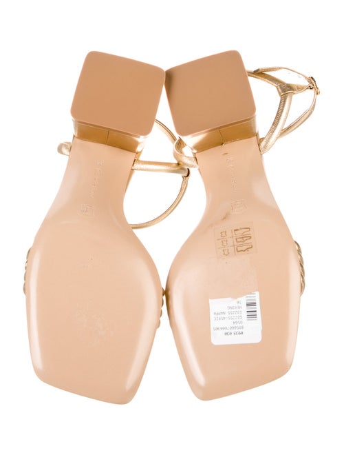 Gianvito Rossi Leather Slingback Sandals