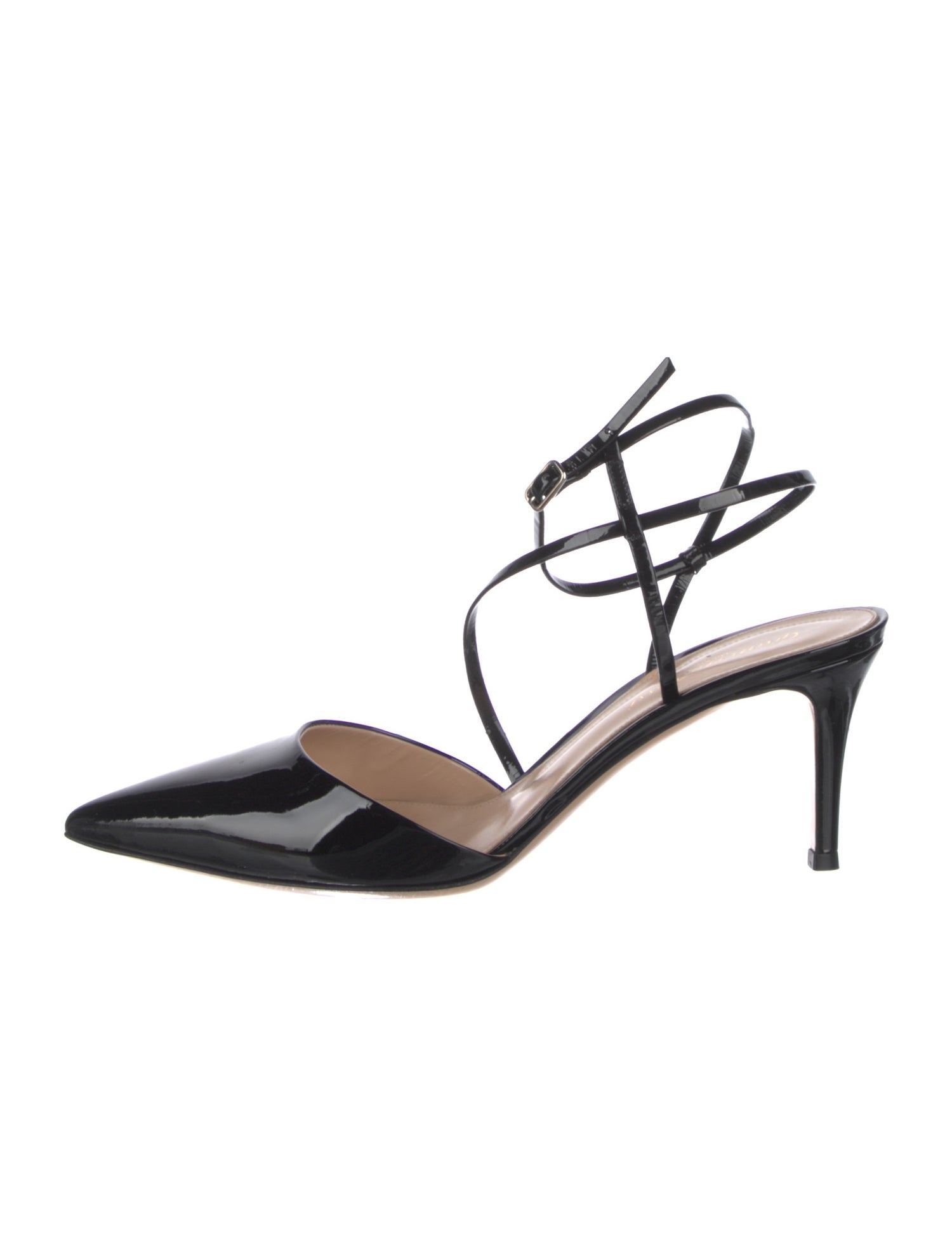 Gianvito Rossi Patent Leather Slingback Pumps