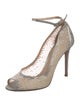 Gianvito Rossi Mesh Crystal Embellishments Pumps