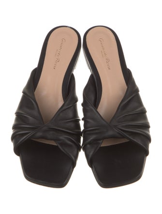 Gianvito Rossi Leather Slides